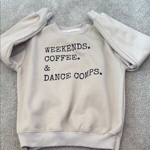 beige dance mom sweater